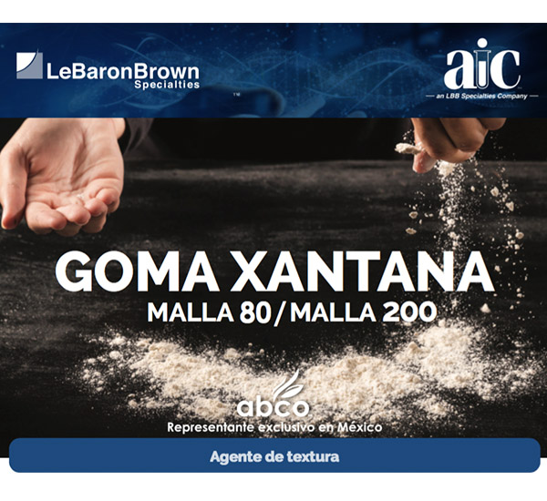 Goma Xantana malla 200, ideal para aplicaciones en bebidas.